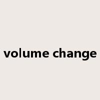 volume change是什么意思