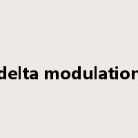 delta modulation是什么意思