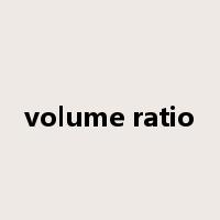 volume ratio是什么意思