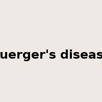 Buerger's disease是什么意思