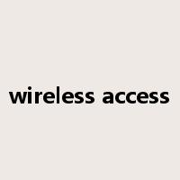 wireless access是什么意思