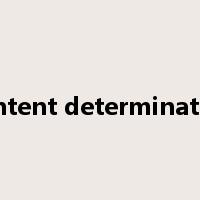 content determination是什么意思