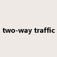 two-way traffic是什么意思