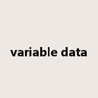 variable data是什么意思