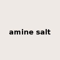 amine salt是什么意思