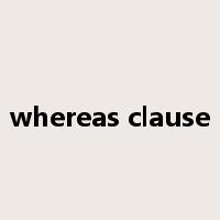 whereas clause是什么意思