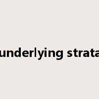 underlying strata是什么意思