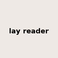 lay reader是什么意思
