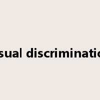 visual discrimination是什么意思