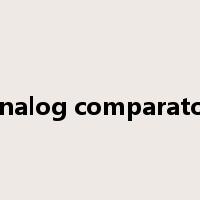 analog comparator是什么意思