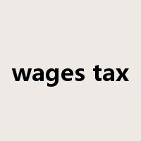 wages tax是什么意思