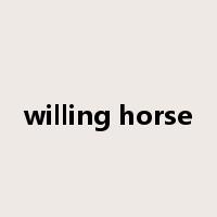 willing horse是什么意思