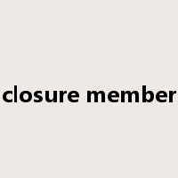 closure member是什么意思