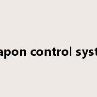 weapon control system是什么意思