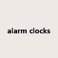 alarm clocks是什么意思