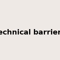 technical barriers是什么意思