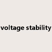 voltage stability是什么意思