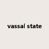 vassal state是什么意思