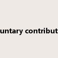 voluntary contribution是什么意思