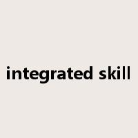 integrated skill是什么意思