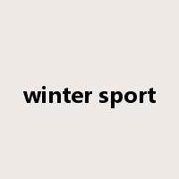 winter sport是什么意思