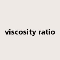 viscosity ratio是什么意思