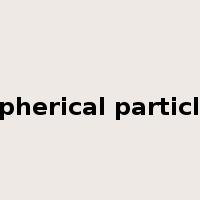 spherical particle是什么意思