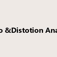 Audio &Distotion Analyzer是什么意思