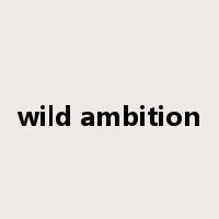 wild ambition是什么意思