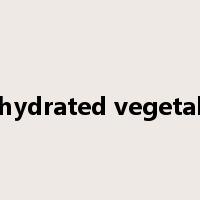 dehydrated vegetable是什么意思