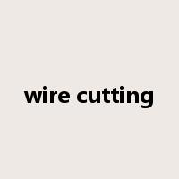 wire cutting是什么意思
