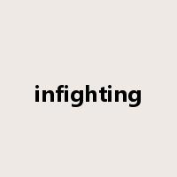 infighting是什么意思