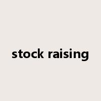 stock raising是什么意思