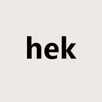 hek是什么意思