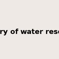 ministry of water resources是什么意思