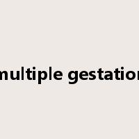 multiple gestation是什么意思