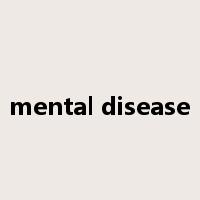 mental disease是什么意思