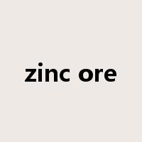 zinc ore是什么意思