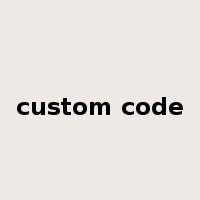 custom code是什么意思