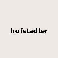 hofstadter是什么意思