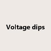 Voltage dips是什么意思