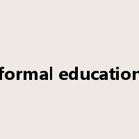 formal education是什么意思