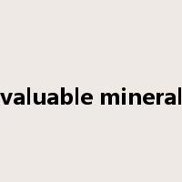 valuable mineral是什么意思