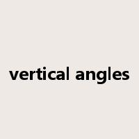 vertical angles是什么意思