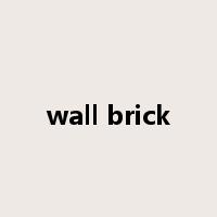 wall brick是什么意思