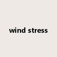 wind stress是什么意思