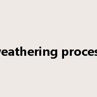 weathering process是什么意思