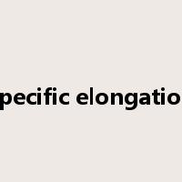 specific elongation是什么意思