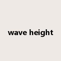 wave height是什么意思