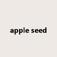apple seed是什么意思